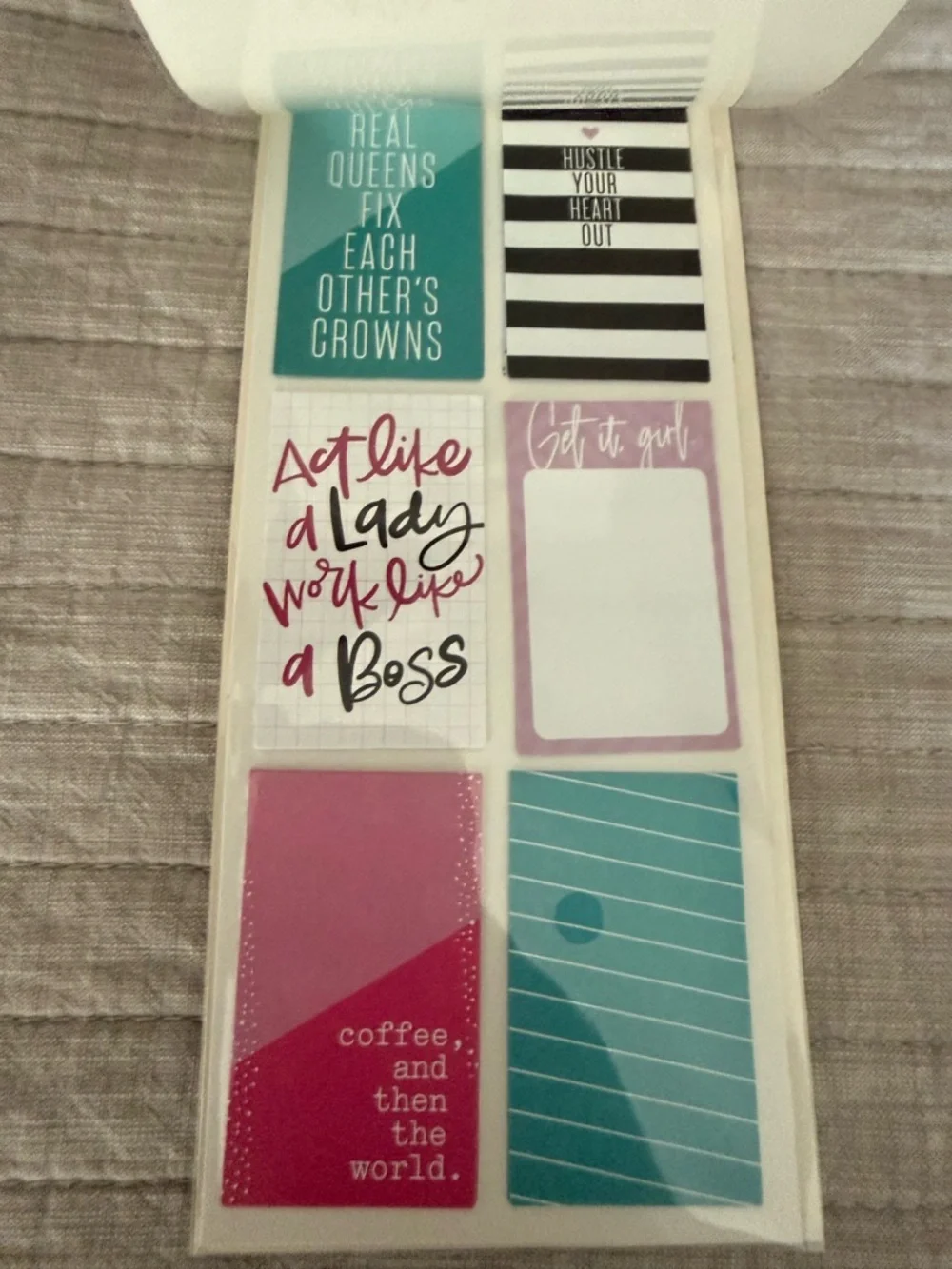 The Happy Planner Journaling Sticker Pack - Teal, Pink, Black, White